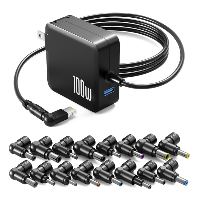 100W Universal Laptop Charger AC Adapter with 16 tips for Lenovo HP Dell Acer ASUS Gateway Toshiba Samsung Sony