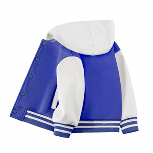 Chaqueta Deportiva de Béisbol Unisex para Niños, 100% Algodón, con Capucha, Uniforme Escolar para Niños y Niñas - Product Image 3