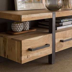 Meuble TV en bois d'acacia Vandana Cresta Arista - Product Image 4