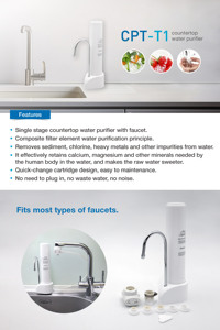 Single Stage Countertop Water Filter for Household Use Manual Plastic <b>Faucet</b> Tap With Easy Installation - Product Image 5