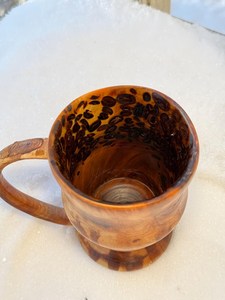 Mug à bière en bois poli fait main, style Viking, rustique, médiéval, écologique, personnalisable, gravé sur mesure, objet de collection - Product Image 6