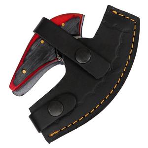 Hache à pizza en acier Damas de haute qualité avec une poignée à motifs magnifiques pour une utilisation confortable et des performances durables - Product Image 3