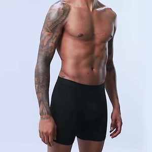 กางเกงในชายแห้งเร็ว กางเกงบ็อกเซอร์ขายาวผ้าฝ้าย กางเกงในชาย ระบายอากาศได้ดี ไซส์ยุโรป พร้อมโลโก้สั่งทำ - Product Image 5