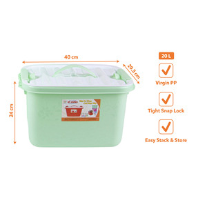 Desktop <b>Large</b>-capacity Transparent PP Plastic Storage Box Eco-Friendly Stackable Modern Design Colored Student Stationery Tools - Product Image 2