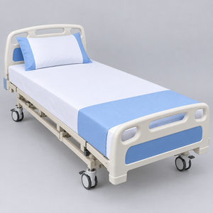Draps d'hôpital confortables en lin médical 400TC, durables, écologiques, doux et lavables pour cliniques - Product Image 1