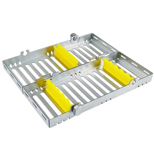 Mahfooz Surgical Plateau en acier inoxydable de haute qualité pour autoclave manuel, 5 pièces, pour cassettes de chirurgie dentaire et support de détartreur - Product Image 2