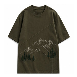 Camiseta Premium para Hombre con Bordado Personalizado, Ropa Casual para Uso Diario, Mercados Promocionales y Minoristas - Product Image 1