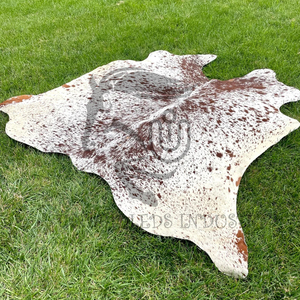 พรมหนังวัวแท้ลายขนสีน้ำตาลขาวแบบบราซิล - Product Image 2