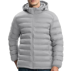 Chaqueta Acolchada Ligera y Versátil para Hombre, Abrigo de Invierno Aislado con Capucha Desmontable, Capa Exterior para 3 Estaciones, Ideal para Viajes, Esquí y Camping - Product Image 5