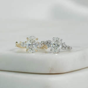 IGI/GIA Lab Grown Cut Diamond Vintage 14k jaune mariage/bague de fiançailles unisexe or blanc fin pour anniversaire fête-digne - Product Image 1