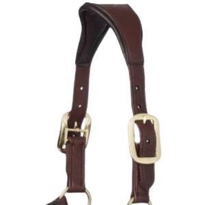 Licou de cheval en cuir rembourré souple personnalisé de haute qualité Design unique et Options de couleur Taille personnalisée Produits équestres - Product Image 5