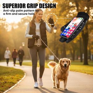 Gants d'hiver thermiques imperméables antidérapants pour hommes et femmes, pour les sports de plein air, résistants au vent et au froid, pour la conduite - Product Image 4