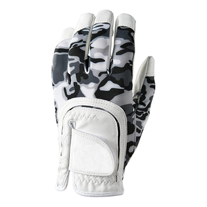 Guante de Golf de Camuflaje Blanco con Logotipo Personalizado 2026, Cuero Genuino Unisex, Antideslizante, Transpirable, Cierre de Gancho y Bucle, Impresión en Relieve TA-49 OEM - Product Image 3