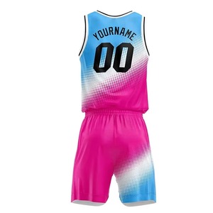 New Style OEM Design Plus Size Customized Color Basketball Uniforms Sale Wholesale Good Quality Quick Dry 100% Polyester Sets - Product Image 2