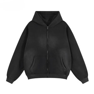 Sudadera con Capucha de Algodón para Hombre, Interior de Felpa Suave, Bolsillo Tipo Canguro, Capucha Ajustable, Estilo Casual Urbano - Product Image 1