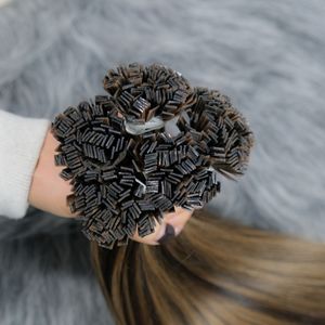 Extensiones de cabello Remy vietnamita de alta calidad, cabello de queratina de punta plana, precio de venta directo de fábrica, cabello crudo - Product Image 5