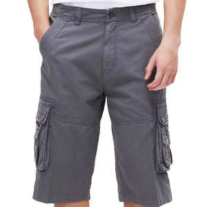 Crea tu propio diseño más reciente: Pantalones cortos multibolsillos de color sólido para hombre, de la más alta calidad, a un precio adecuado. - Product Image 4