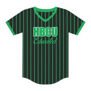 Nueva Camiseta de Béisbol Negra con Logotipo Personalizado de la Hermandad Griega Divine Nine para HBCU, Servicio OEM - Product Image 2