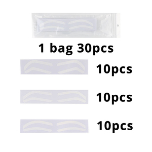 Plantilla desechable para aerógrafo de cejas, herramienta de medición para dar forma a las cejas para maquillaje permanente - Product Image 2