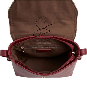 Sac bandoulière en cuir de vachette véritable à poils, style bohème cowgirl, avec pompon, pour femme - Product Image 5