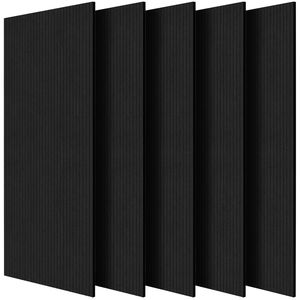"5 Pack Acoustic <b>Panels</b> 47.2x23.6x0.4 Inch Self-Adhesive <b>Sound</b> <b>Proofing</b> Foam <b>Panels</b> for Walls (Polyester Fiber Villa - Product Image 1