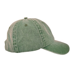 Casquettes de papa non structurées à 6 panneaux, design personnalisé, délavées à l'acide, effet vieilli, avec sangle métallique, style vintage délavé - Product Image 4