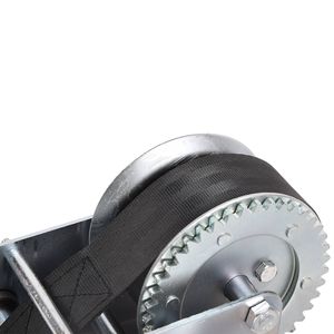 Cabrestante manual de trinquete de alta resistencia para remolque de barco, 2500 lb, correa de poliéster de 23 pies, para ATV UTV - Product Image 4