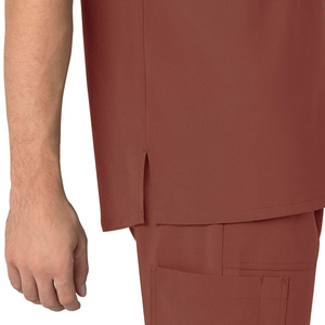 Haut de blouse unisexe personnalisable pour le secteur de la santé, en tissu jersey de polyester léger, avec détection des éclats métalliques, pour hôpital - Product Image 4