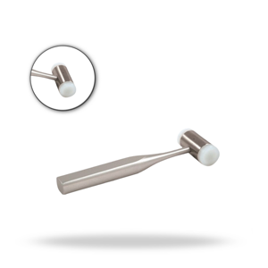 Marteau chirurgical orthopédique en acier inoxydable à double tête avec face en nylon, instrument manuel - Product Image 3