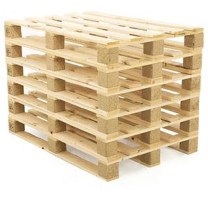 PALÉ DE MADERA NATURAL RESISTENTE DE 1200 X 1000 MM, PALÉ DE MADERA DE PINO/ACACIA PARA TRANSPORTE - Product Image 1