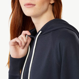 Sudadera con Capucha para Mujer, Manga Larga, Tejido de Algodón, Color Sólido, Corte Regular, para Otoño, con Forro Sherpa, Ultra Suave - Product Image 5