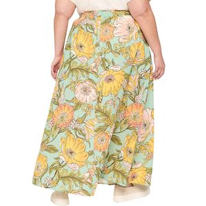 กระโปรงยาวพิมพ์ลายดอกไม้ของผู้หญิงกระโปรงยาวเอวสูงสไตล์โบฮีเมียนสำหรับฤดูร้อน - Product Image 5