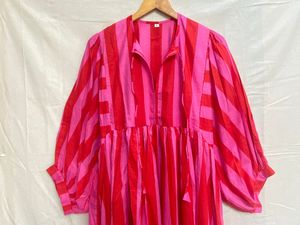 Accesorios de Ropa de la Mejor Calidad, Vestido Largo Informal de Algodón para Mujer, Atuendo Elegante y Suave para el Día a Día, Disponible para la Venta - Product Image 3