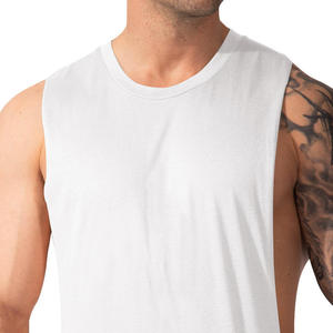 Nouveau débardeur homme printemps-été, débardeur de sport décontracté uni pour hommes musclés, t-shirt sans manches coupe ajustée - Product Image 3