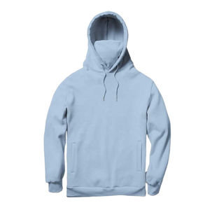 Custom Oversized Masked Unisex Winter Streetwear Fleece Breathable Hoodie Pullover Face <b>Cover</b> Sweatshirt 100% Cotton Wholesale - Product Image 1