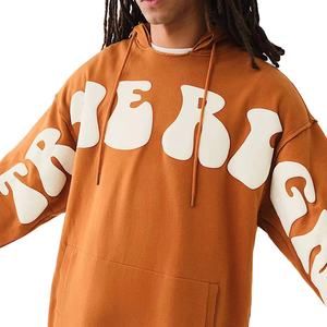 Sudaderas con Capucha de Algodón 100% Lavado, Color Personalizado, Estilo Urbano para Hombre, Manga Larga, Estampadas, Casuales, Tendencia Otoño-Invierno - Product Image 3