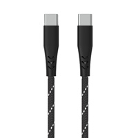 USB-C à USB-C 2.0 Câble de charge 1M Blanc Tressé Durable avec Boîtier EN PVC câble USB