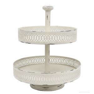 Support à gâteaux à 3 niveaux en acier galvanisé durable, présentoir polyvalent pour la maison et le jardin, finition résistante à la corrosion, en gros - Product Image 2
