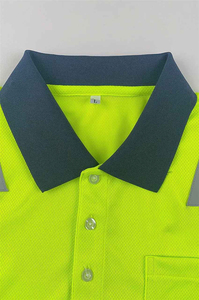 High Visibility Reflective Polo Shirt Working Safety Wear <b>for</b> <b>Construction</b> Road Industrial Outdoor Workers Durable Work <b>Uniform</b> - Product Image 5