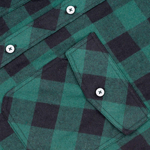 Camisa de Franela de Primera Calidad 2026, Diseño Personalizado, Camisas de Franela a Rayas para Hombre, Secado Rápido, Transpirable, Ecológica, Servicio OEM - Product Image 4