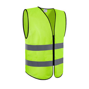 Chaleco de Seguridad Reflectante de Alta Visibilidad para Hombre, Transpirable, con Cierre de Cremallera, Cuello en V, Ropa Exterior Informal para Verano - Product Image 5