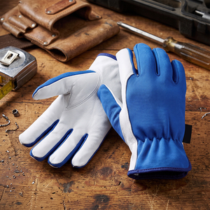 Gants de mécanicien en cuir de chèvre souple et confortable, protection industrielle des mains pour le jardinage - Product Image 6