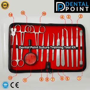 Kit Completo de Práctica de Sutura de Acero Inoxidable de Alta Calidad, Almohadilla de Piel de 3 Capas, Heridas Precortadas, 35 Piezas, para Estudiantes de Medicina Veterinaria - Product Image 3