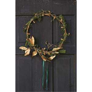 Handmade metal floral <b>wreath</b> Heart garland wall hanging Colorful door mount decoration Indoor Christmas <b>wreath</b> Christmas decor - Product Image 5