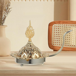 Brûleur d'encens Bakhoor de qualité supérieure, écologique, de style arabe, conçu pour la fragrance d'oud, usage religieux et spirituel, décoration d'intérieur - Product Image 5