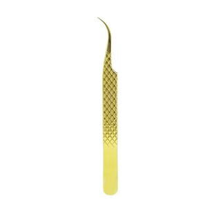Pinzas de Precisión para Pestañas de Acero Inoxidable con Punta Lisa de 10 mm, Herramientas Profesionales para Aplicación de Pestañas de Volumen, Ryzer Studio - Product Image 5