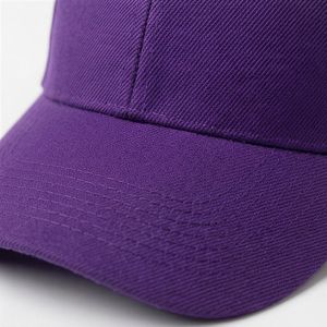 Gorra de béisbol morada lisa, gorra de algodón adaptable de alta calidad para hombre, gorra de moda unisex ventilada, gorra premium para mujer A1 - Product Image 4