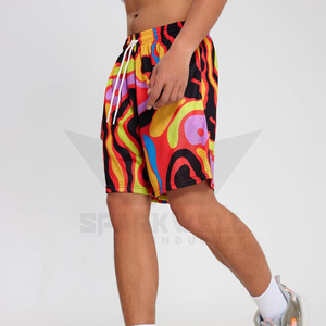 Shorts de Baño para Hombre con Estampado de Jirafa, Secado Rápido, Cintura con Cordón Ajustable, Estilo Casual - Product Image 4
