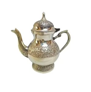 High on Demand Arabic Coffee Dallah in Brass With Gold Finished Used for Home and Hotels <b>Tabletop</b> Tea & Coffee Pots - Product Image 6