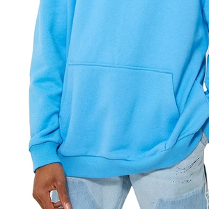 เสื้อฮู้ดดี้พรีเมียมคุณภาพสูง ระบายอากาศได้ดี ดีไซน์ใหม่ สีพื้น ผ้าฝ้ายสั่งทำพิเศษ ทรงโอเวอร์ไซส์ รุ่น 2026 สำหรับผู้ชาย - Product Image 5